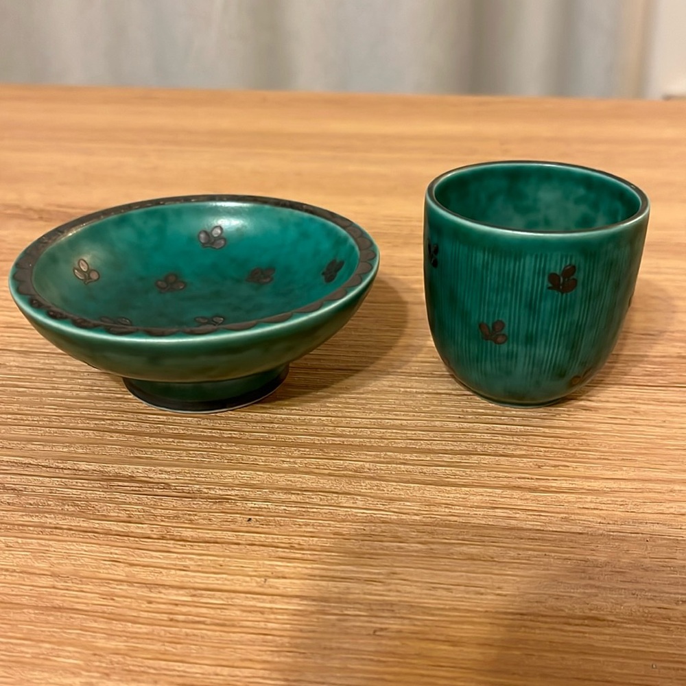 Set of vintage "Argenta" vase ceramic